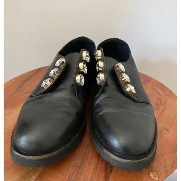 Kurt Geiger Bax Slip On Oxford Shoes Women’s 38 in Black - Picture 6 of 11